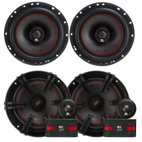 2) MB Quart XK1-116 80 Watt 6.5 Inch Coax   2) XC1-216 6.5" Component Speakers