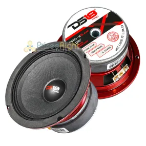 2 Pack DS18 5.25" Midrange Speaker 300 Watts Max Power 4 Ohm Car Audio Pro-X5.4M