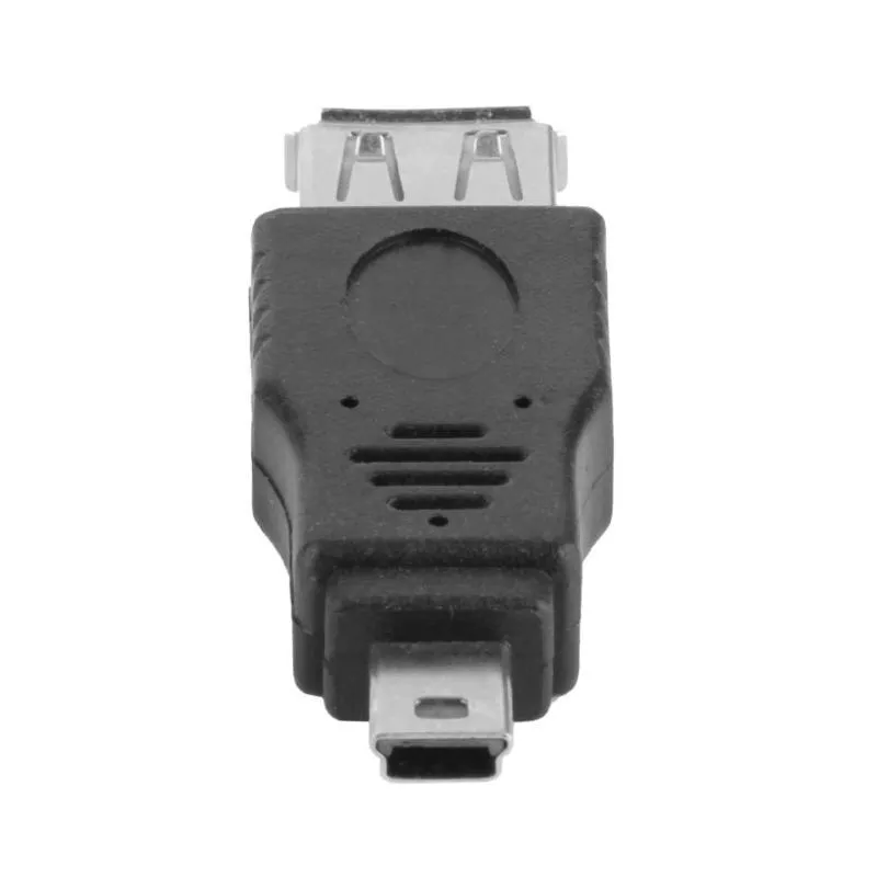 2Pcs Mini USB 5P Male to USB Female Transfer Data Sync OTG Adapter Converter Connector for Phone Tablet PC High Quality Adapter