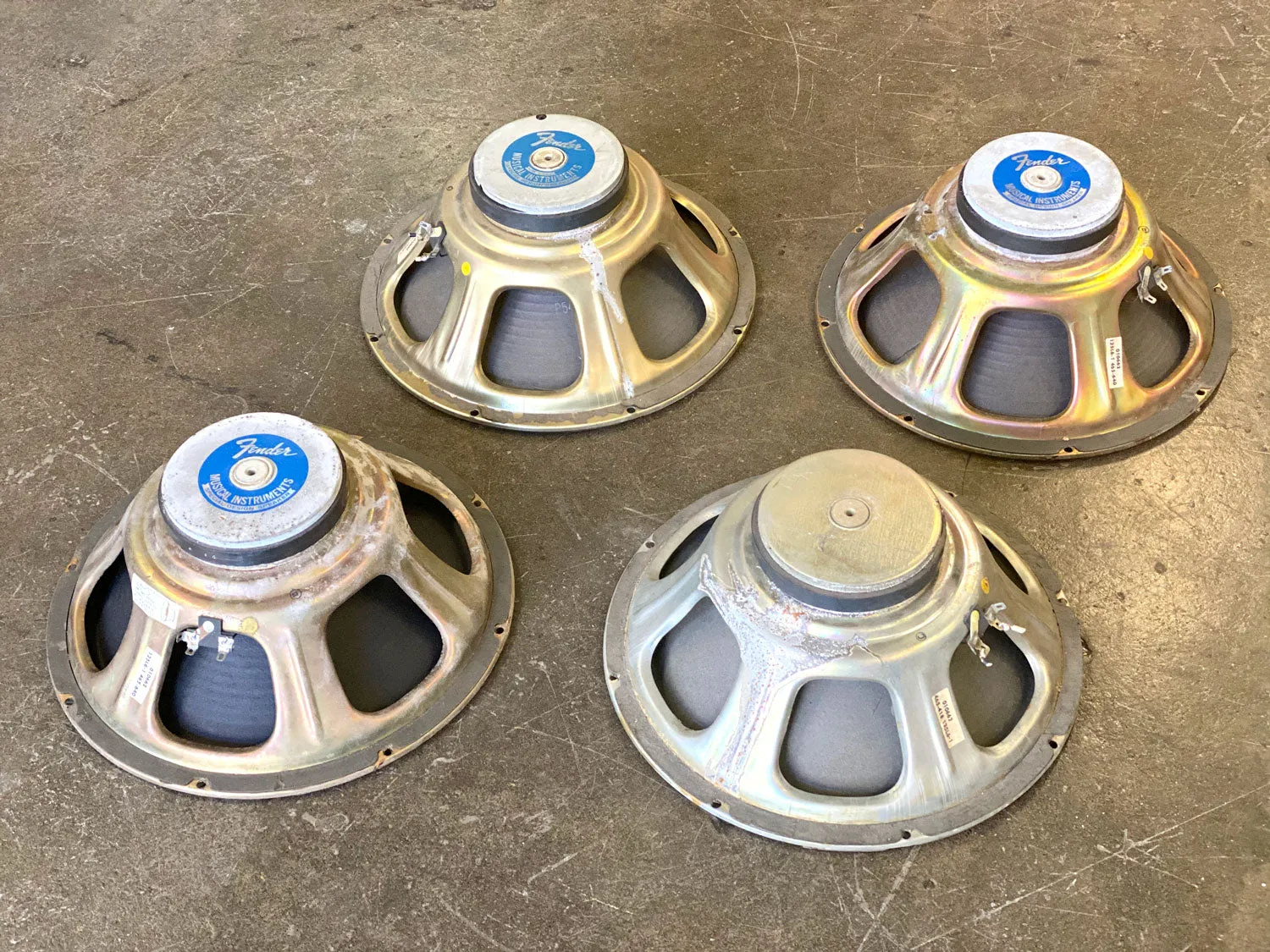 4 x Fender Oxford 125L6-1 16Ω speakers
