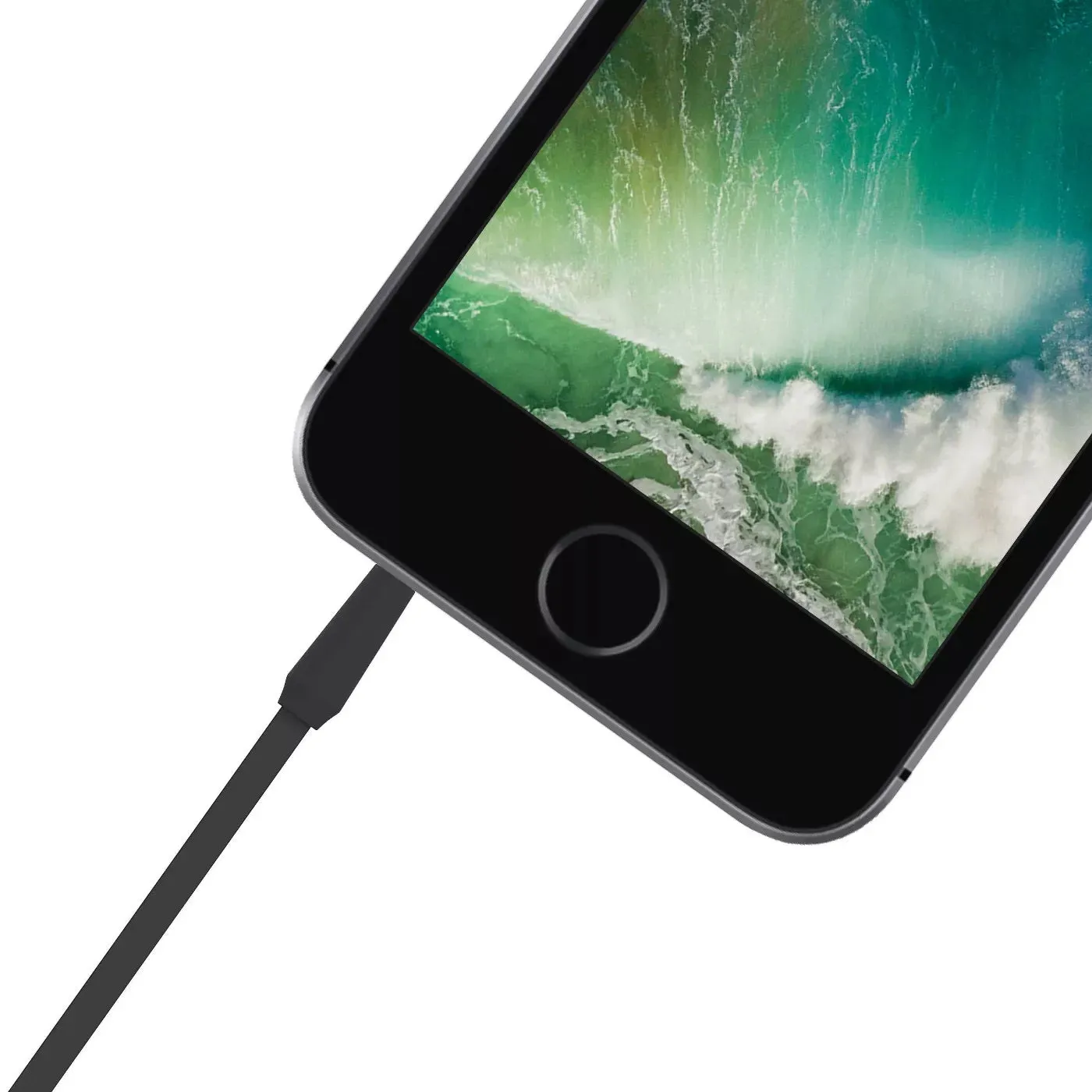 4ft Flat TPU Auxiliary Cable (3.5mm) - Black