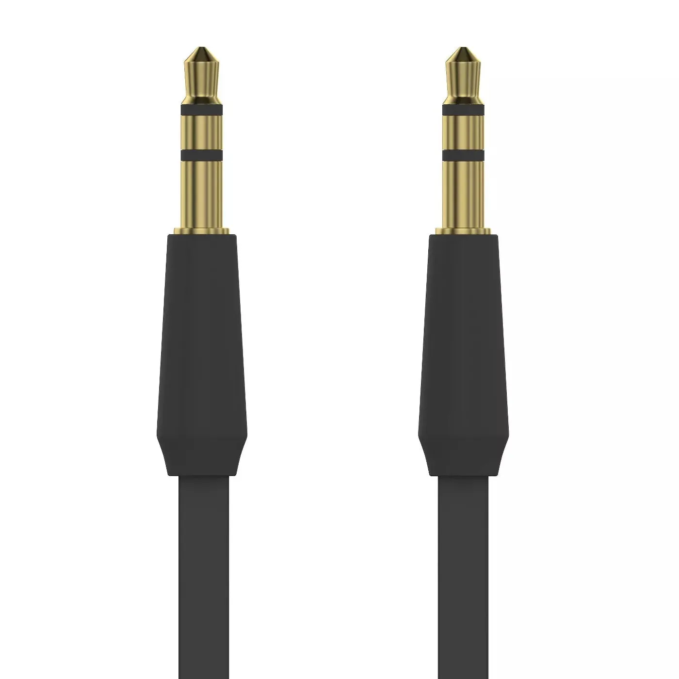 4ft Flat TPU Auxiliary Cable (3.5mm) - Black