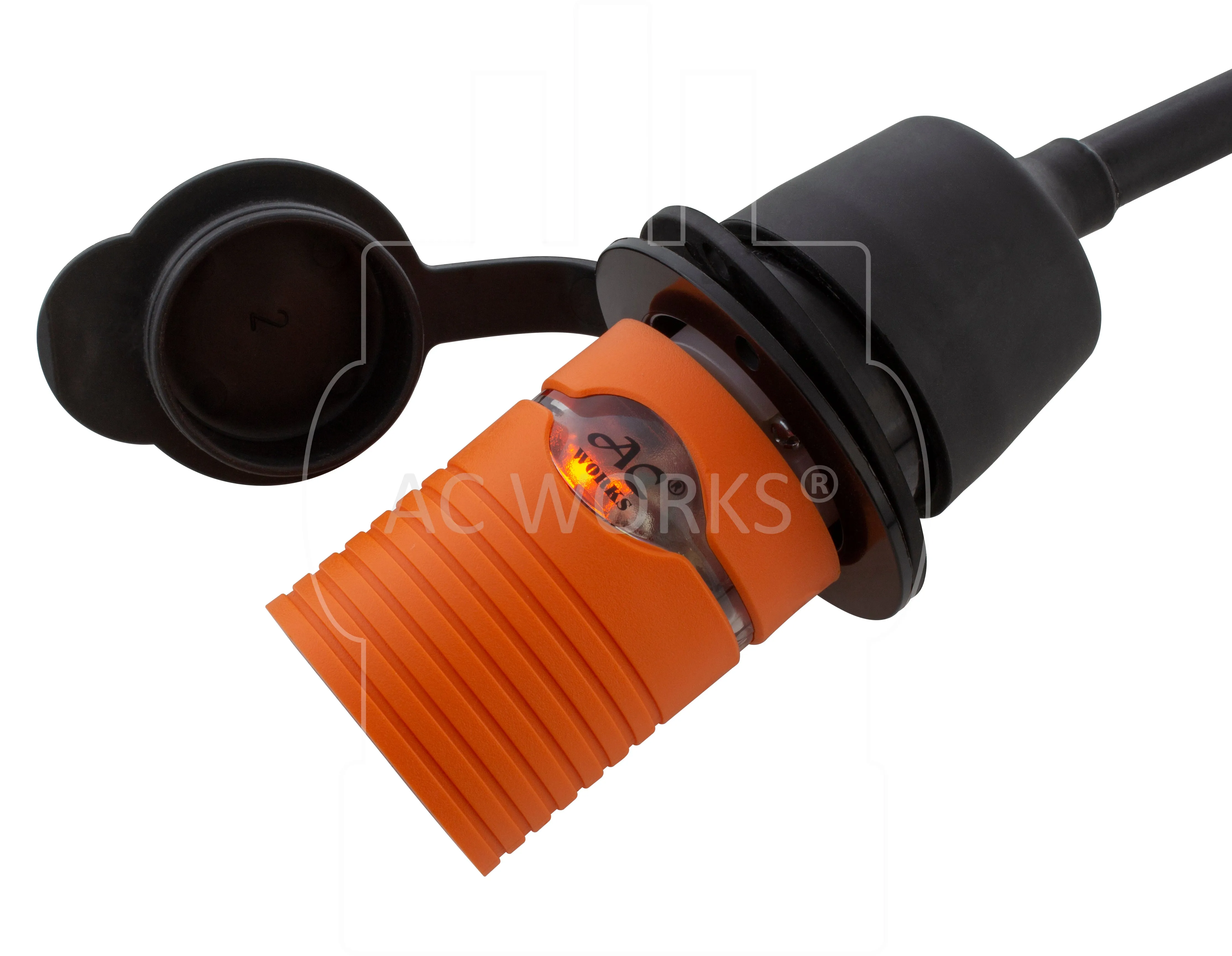 AC WORKS® [AD515L1420] 15A Household Plug NEMA 5-15P to Generator 4-Prong 20A L14-20R (2 Hots Bridged)