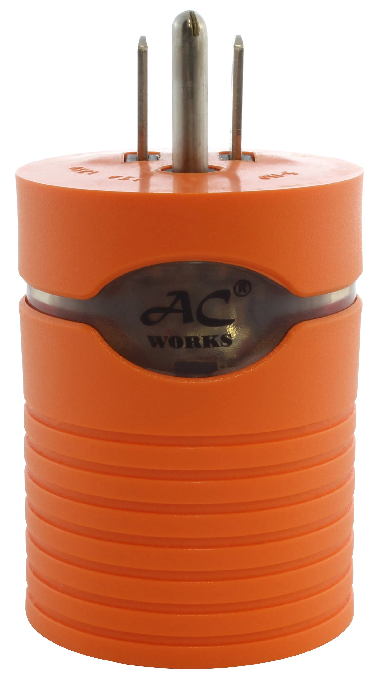 AC WORKS® [AD515L1420] 15A Household Plug NEMA 5-15P to Generator 4-Prong 20A L14-20R (2 Hots Bridged)