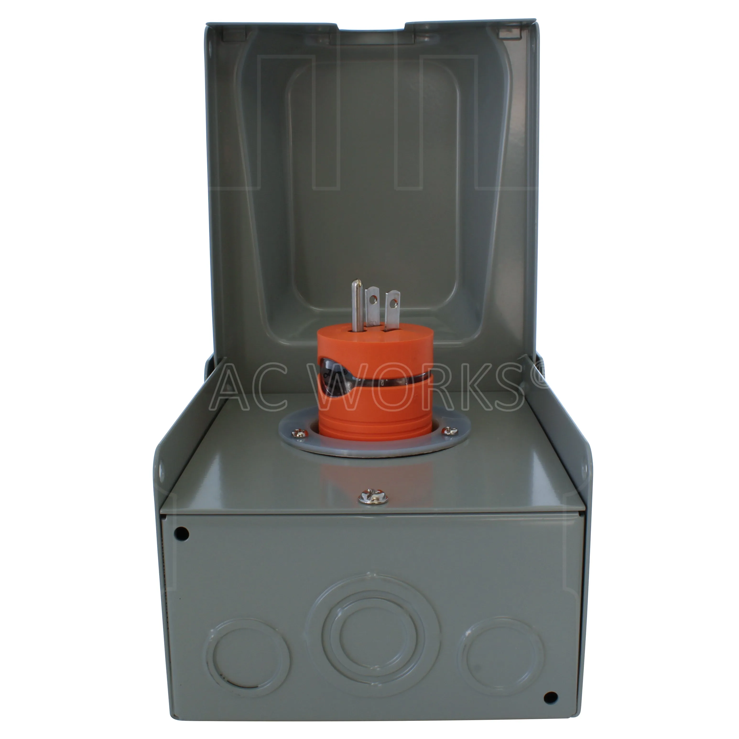AC WORKS® [AD515L1420] 15A Household Plug NEMA 5-15P to Generator 4-Prong 20A L14-20R (2 Hots Bridged)