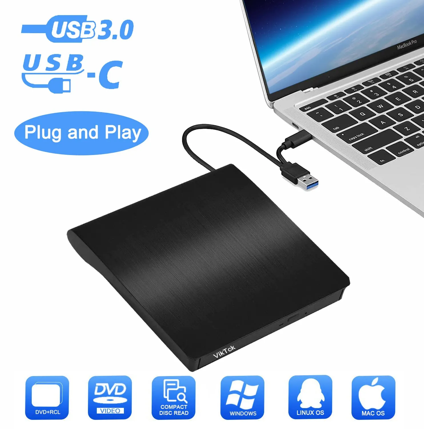 Agtc Dvd-Rw Pop-Up Mobile External