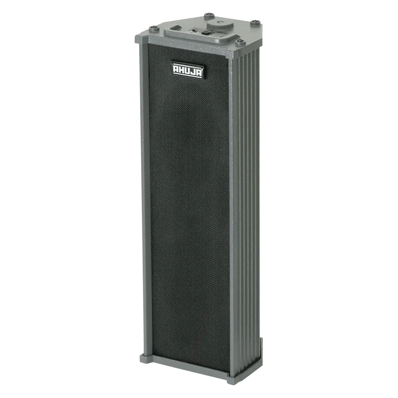 Ahuja Speaker Passive Wall Mount RMS Column Speaker Line/Ohm (Black)