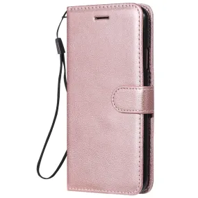 Anymob Pink Leather Case Magnetic Flip Cover Wallet Phone Protection for Huawei P Smart 2020