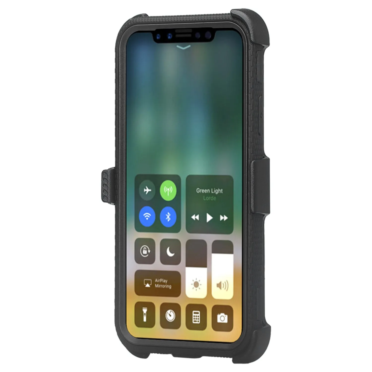 Apple iPhone 11 Case, iPhone 11 Case,  Triple Protection 3-1 w/ Built in Screen Protector Heavy Duty Holster Shell Combo Case - Black