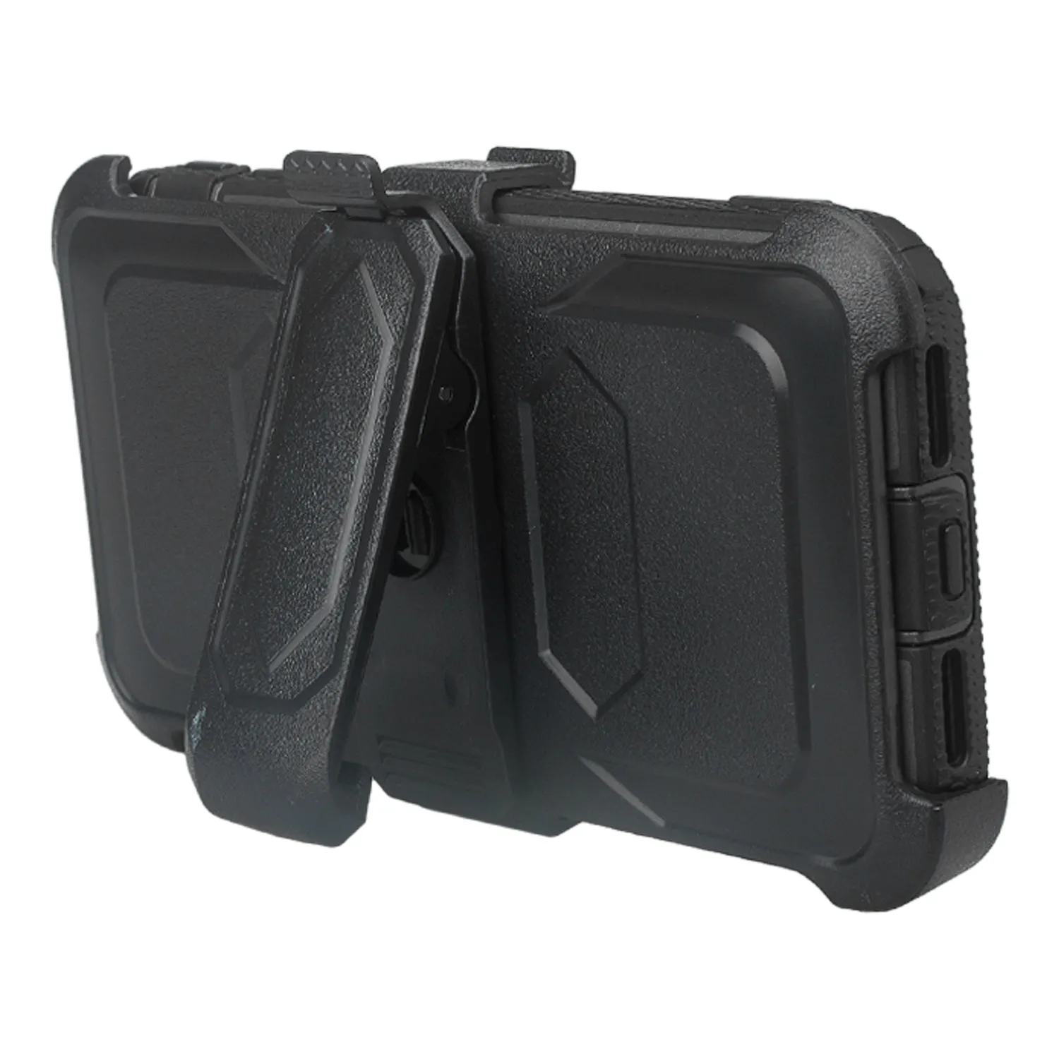 Apple iPhone 11 Case, iPhone 11 Case,  Triple Protection 3-1 w/ Built in Screen Protector Heavy Duty Holster Shell Combo Case - Black