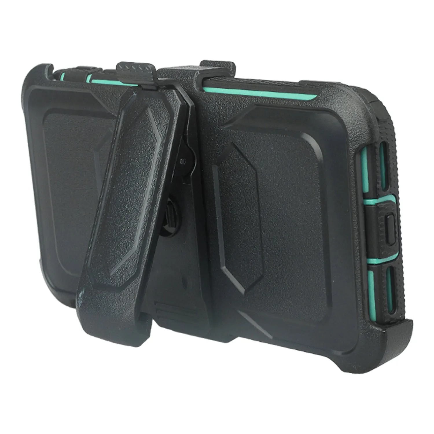 Apple iPhone 11 Case, iPhone 11 Case, Triple Protection 3-1 w/ Built in Screen Protector Heavy Duty Holster Shell Combo Case - Teal