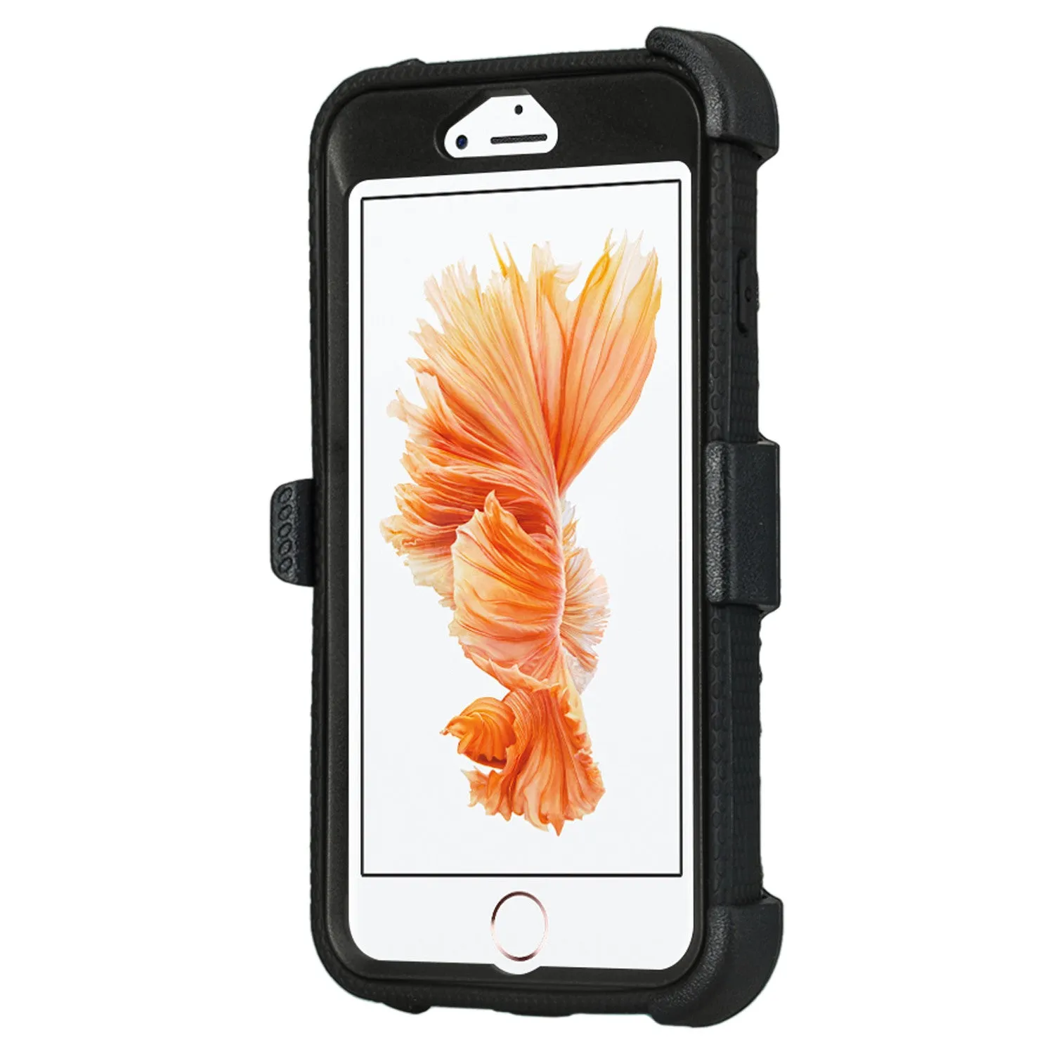 Apple iPhone 8 Case, Triple Protection 3-in-1 Heavy Duty Holster Shell Combo Case Cover for iPhone 8 - Black