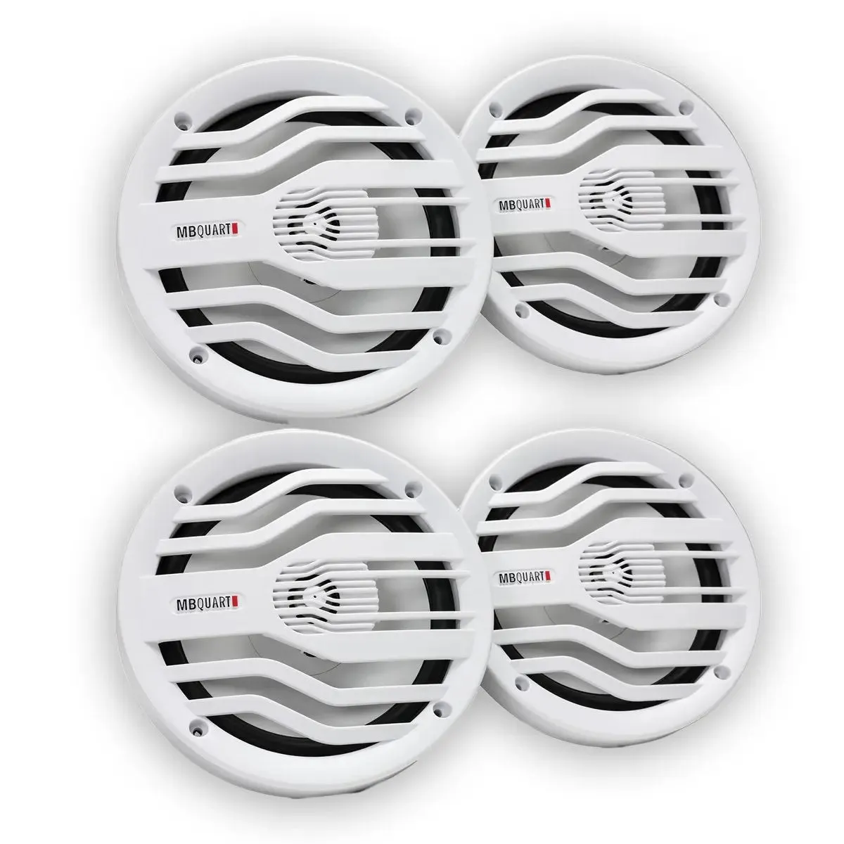 Aquatic Av MP6 Marine Stereo & NK2-116W 6.5" 2-Way Coaxial Marine Speakers (2 pair)