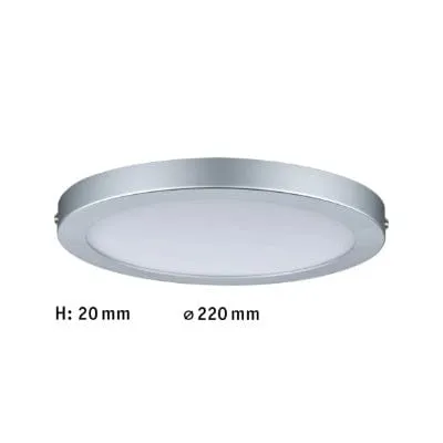 Atria Round LED Panel 300mm Neutral White - Chrome