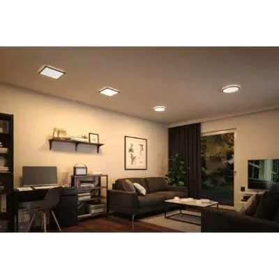 Atria Shine Backlight Round LED Panel 190mm Warm White - Black