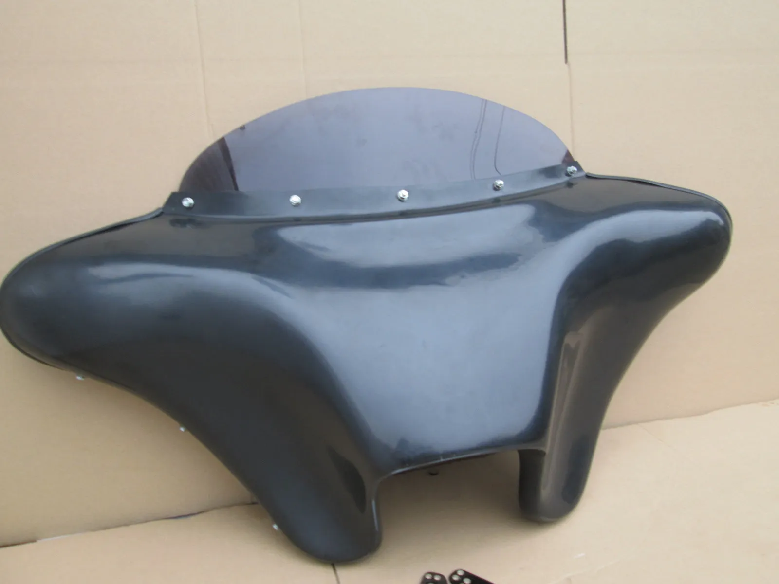 Batwing Faiirng Windshield For Harley Softail Custom Fxstc 6.5" Speaker