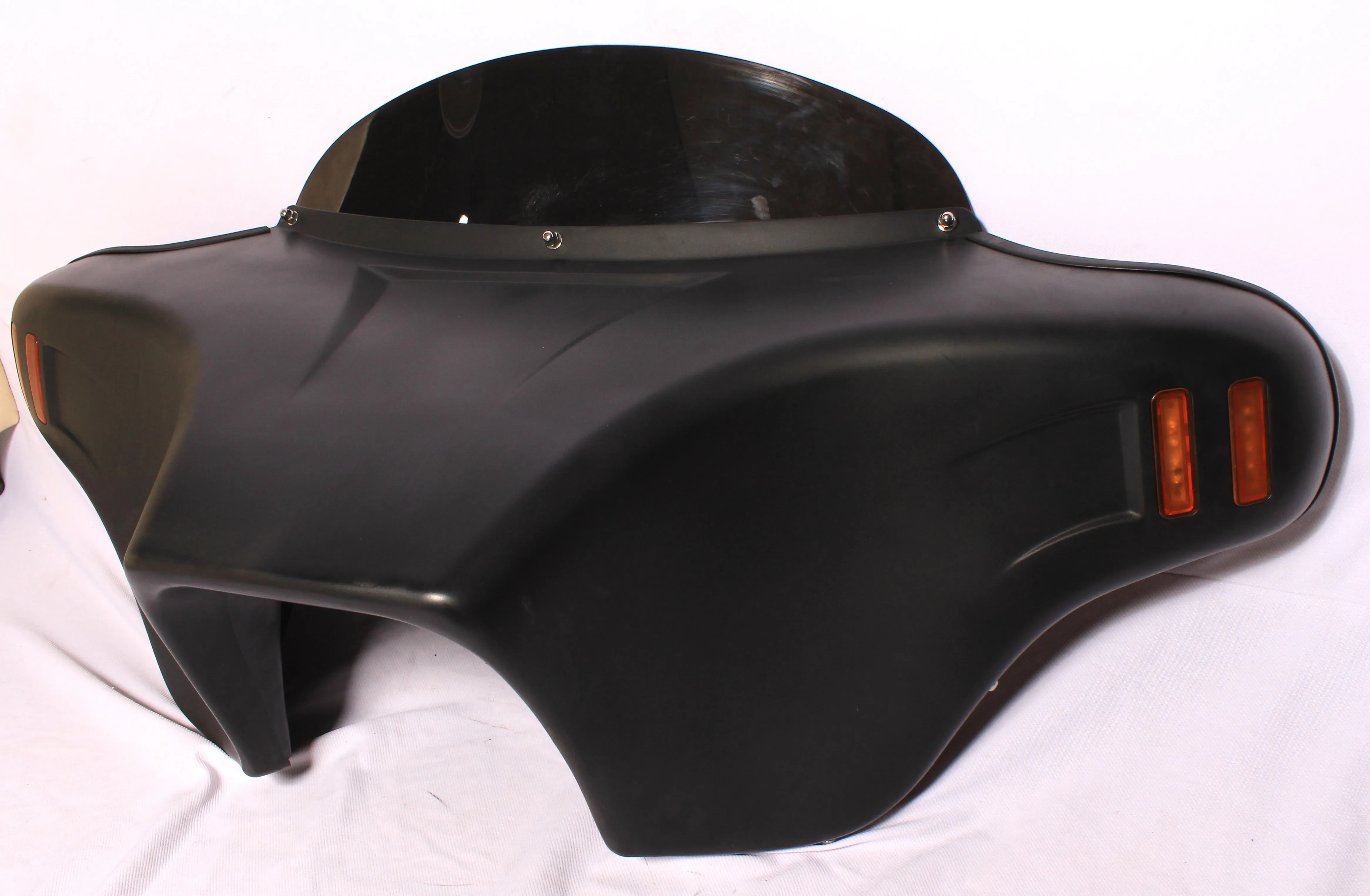 BATWING FAIRING WINDSHIELD 4 HARLEY SOFTAIL FATBOY ABS DOUBLE DIN PRIMER 2018 