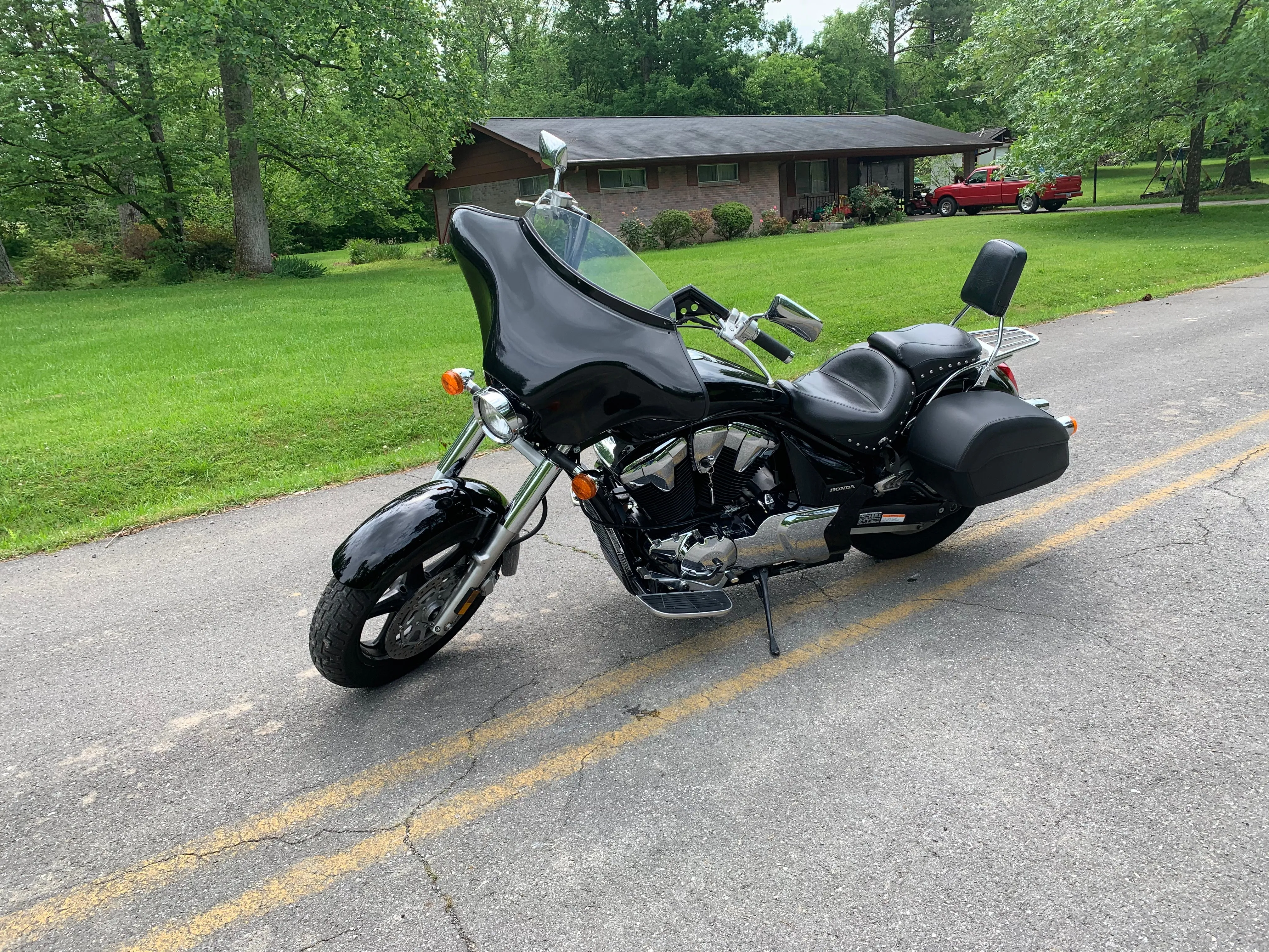 BATWING FAIRING WINDSHIELD FOR HONDA VT1300CT Interstate 2010-UP