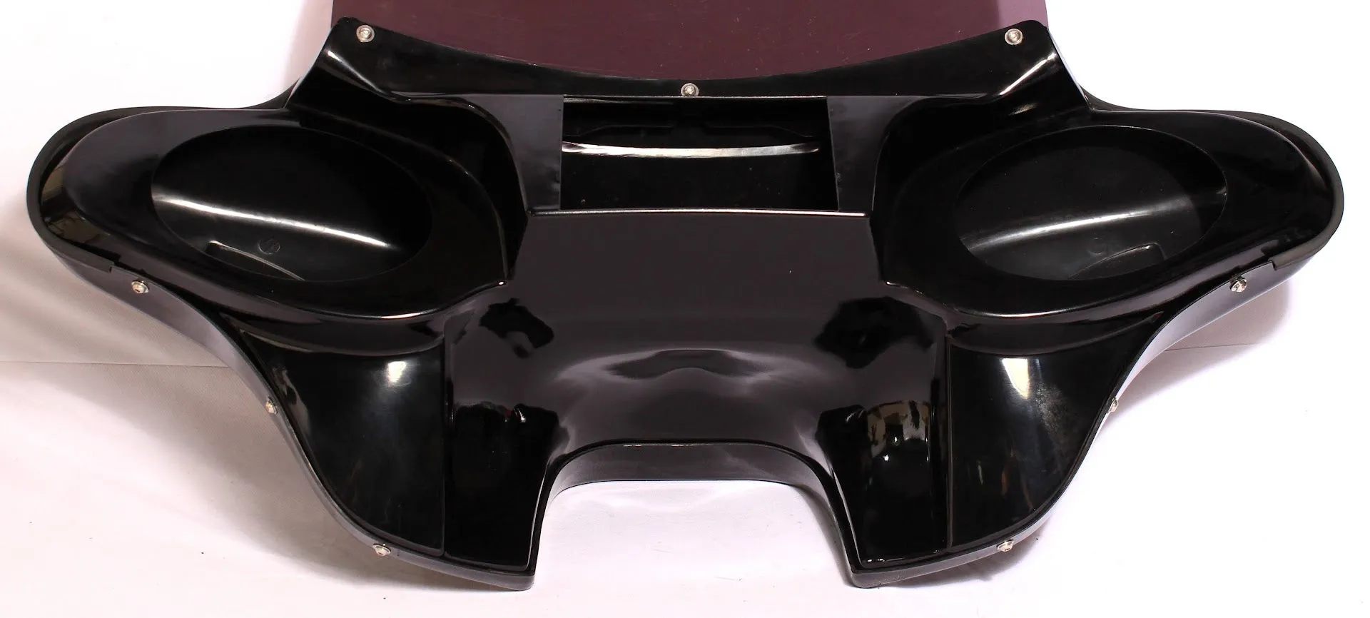 BATWING FAIRING WINDSHIELD YAMAHA V STAR VSTAR 650 1100 RED LED PAINTED 6X9"