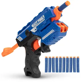 Baybee Funbee Musical Gun Toys for Kids, Toy Gun with Moving Gears, Music & Led Light |Battle Fight Game Toys for Kids |Fun Target Shooting Gun | Toy Guns for Kids Boys 2  Years (Foam Gun)