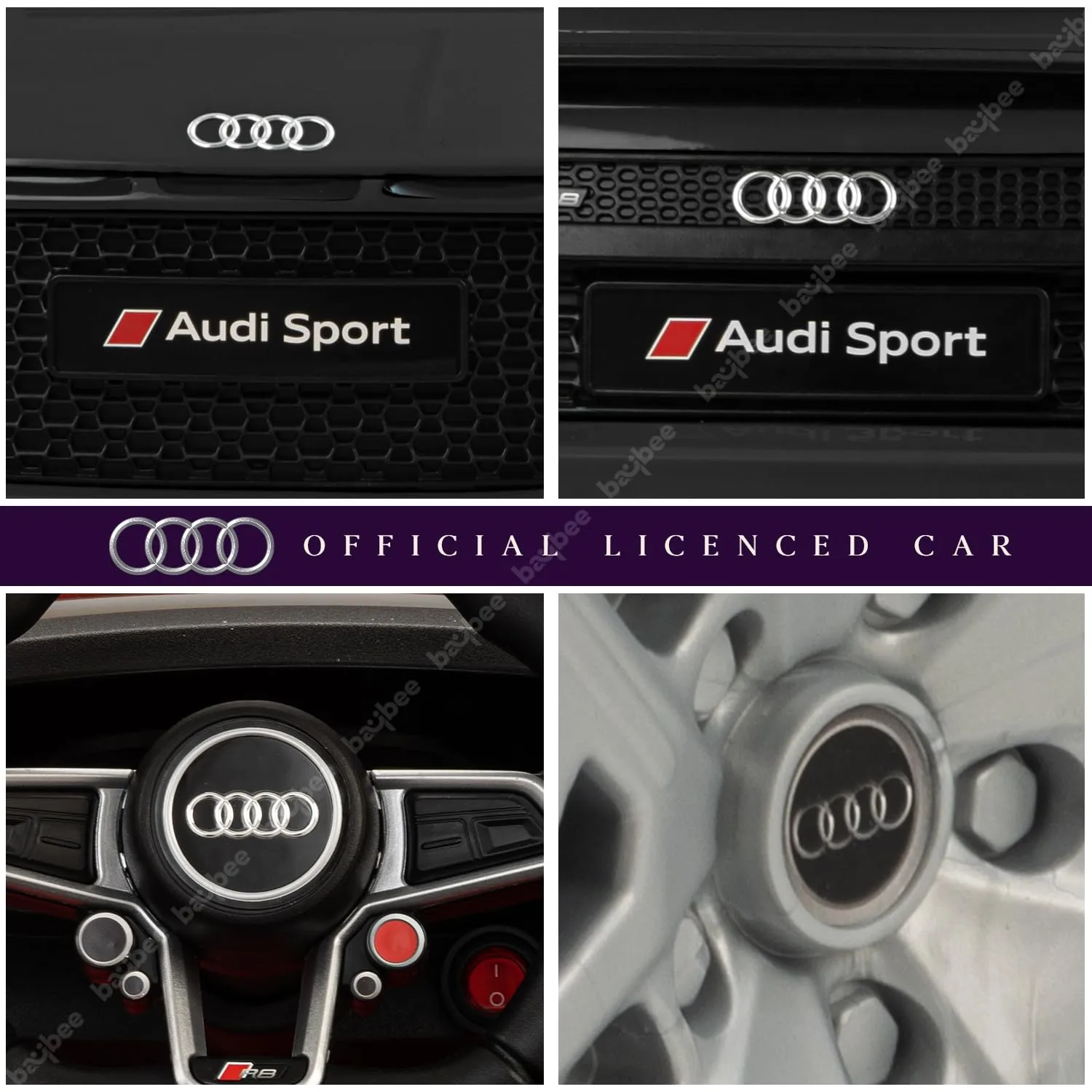 Baybee Official Licensed Audi R8 Battery Operated Electric Car with Light & Music