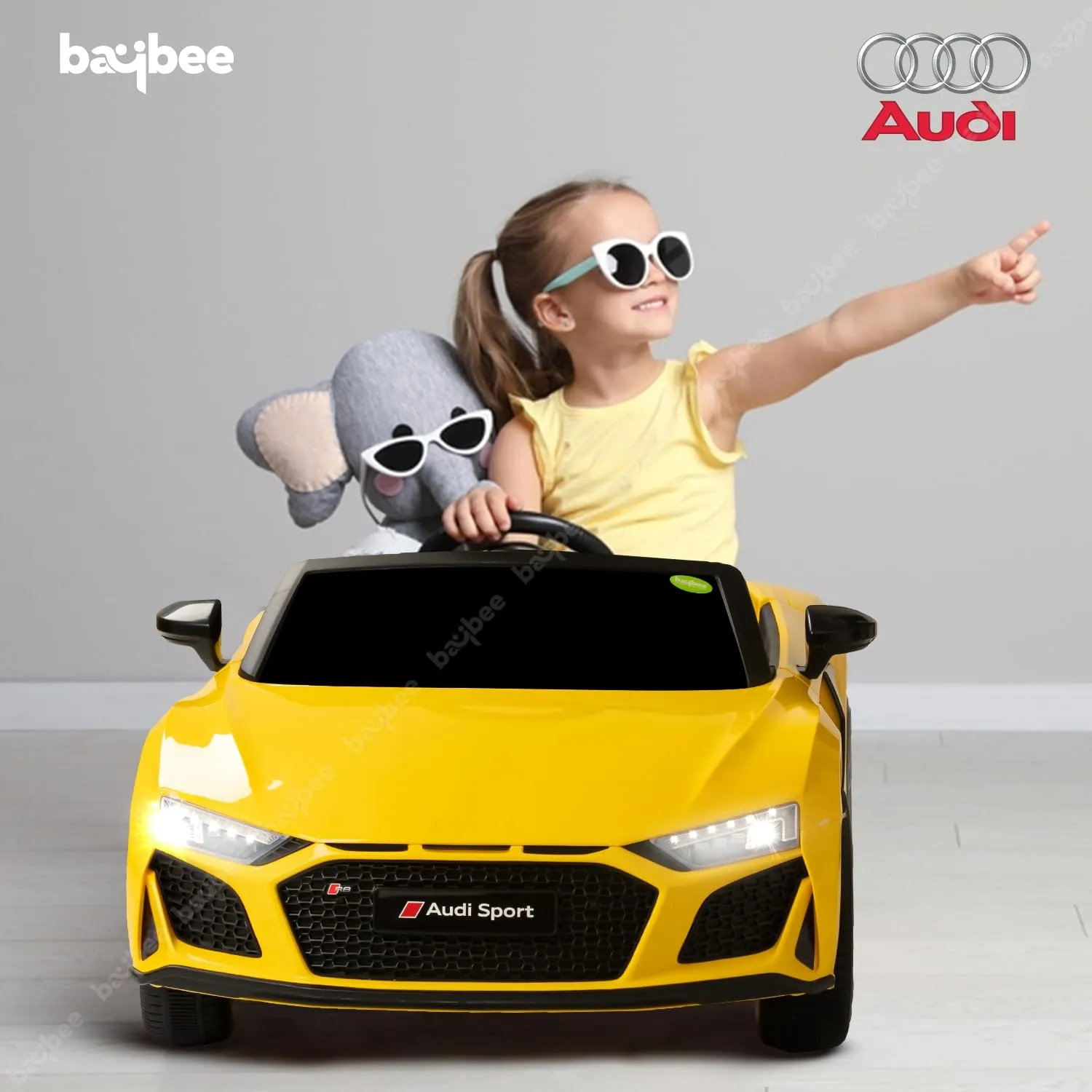 Baybee Official Licensed Audi R8 Battery Operated Electric Car with Light & Music