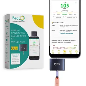 Beato Smart Glucometer with 50 Strips & 50 Lancets
