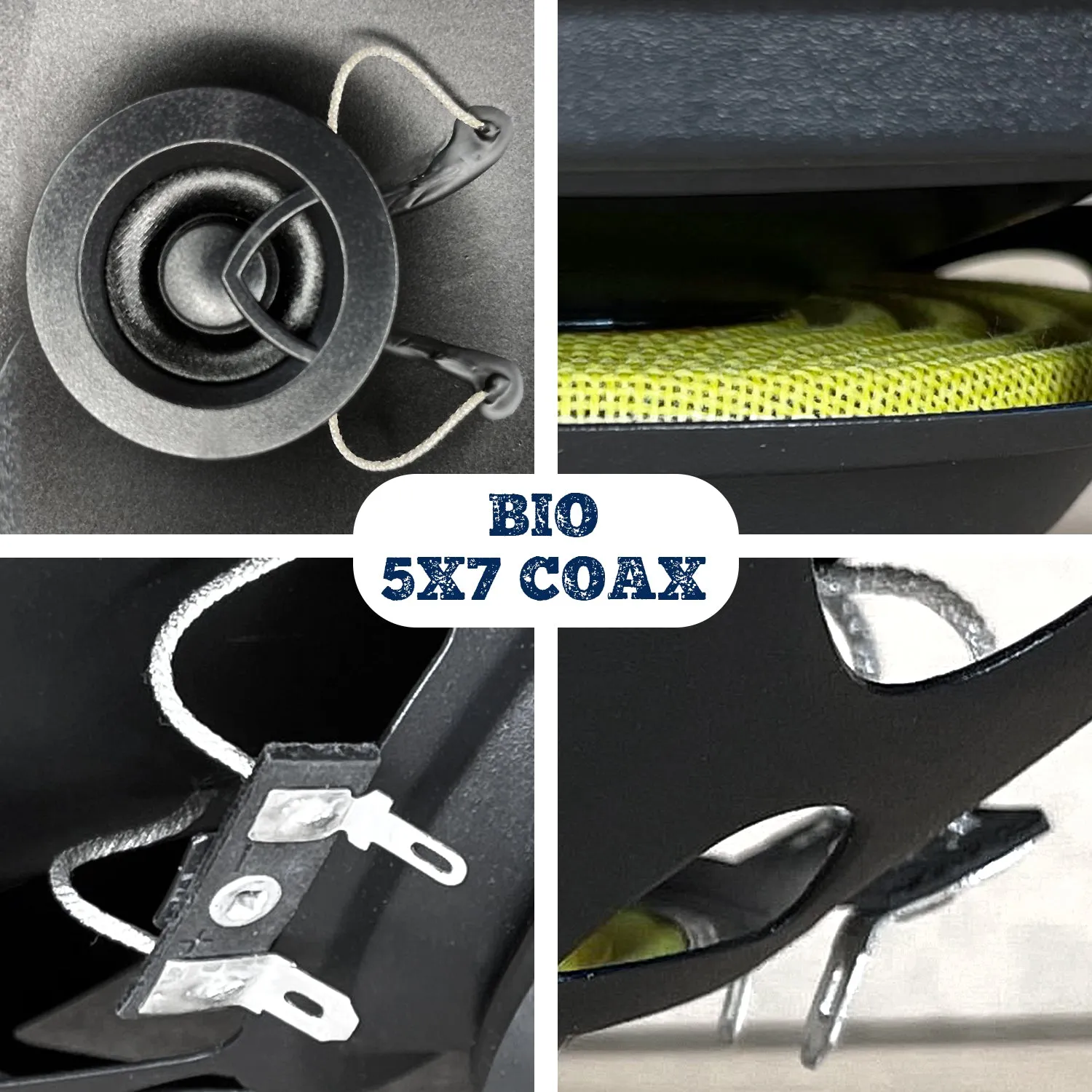 BIO-5X7-COX // 80 Watts RMS 5x7 Inch Car Coaxial Speakers, Pair