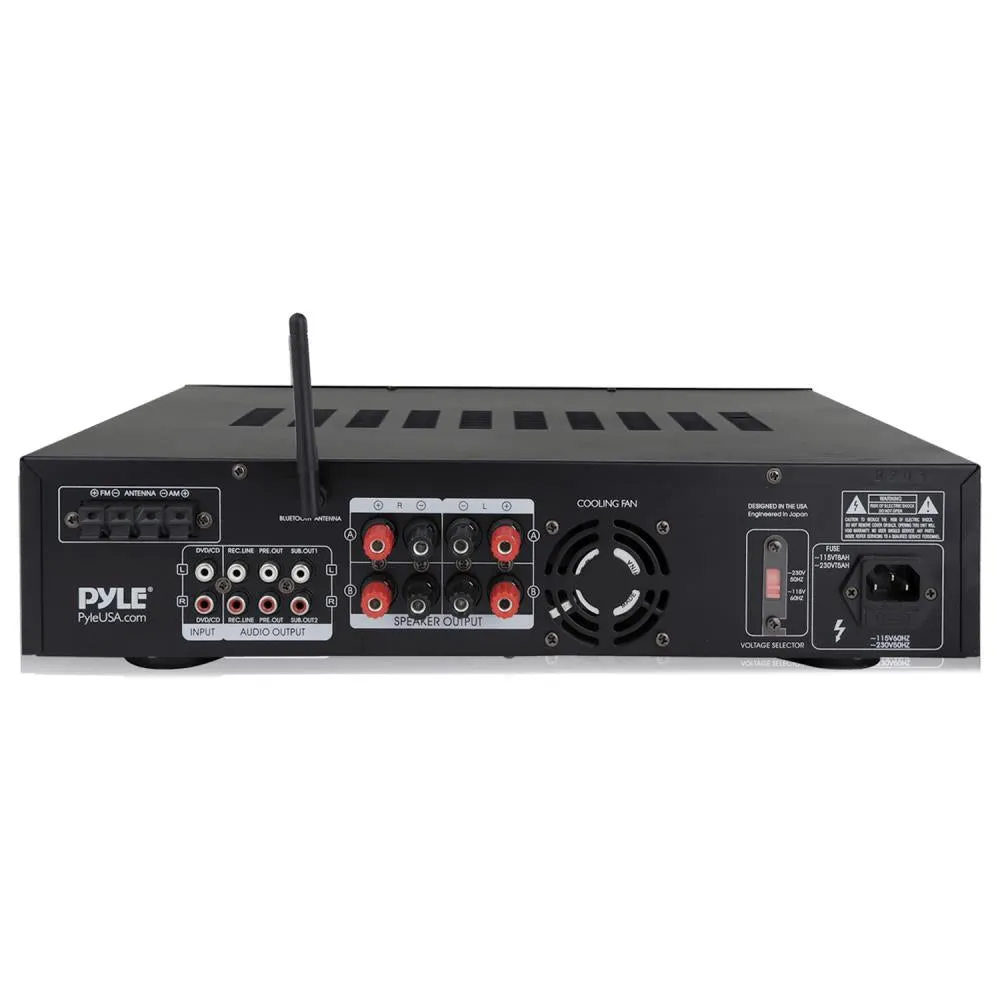 Bluetooth Hybrid Pre-Amplifier, Home Theater Stereo Amp Receiver, Usb/Sd/Mp3/Aux/Am/Fm, 2000 Watt