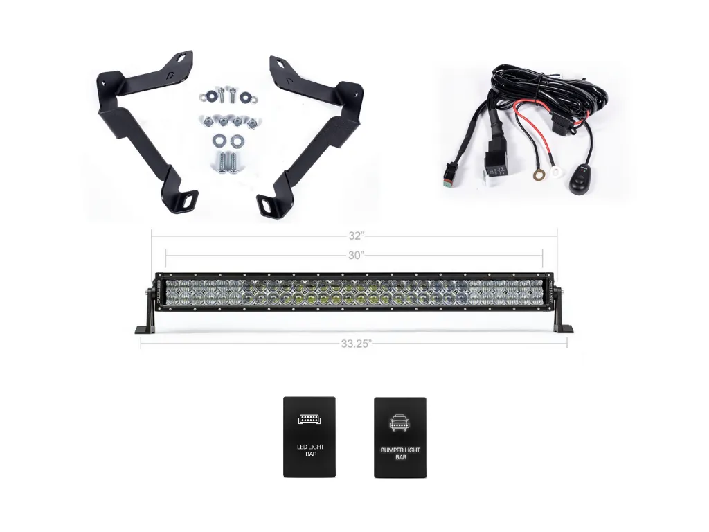 Cali Raise LED TUNDRA 32" LOWER BUMPER HIDDEN LIGHT BAR BRACKETS KIT