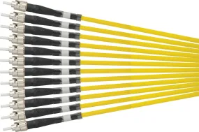 Camplex 12-Channel ST-Single Mode Tactical Fiber Optical Snake - 500 Foot