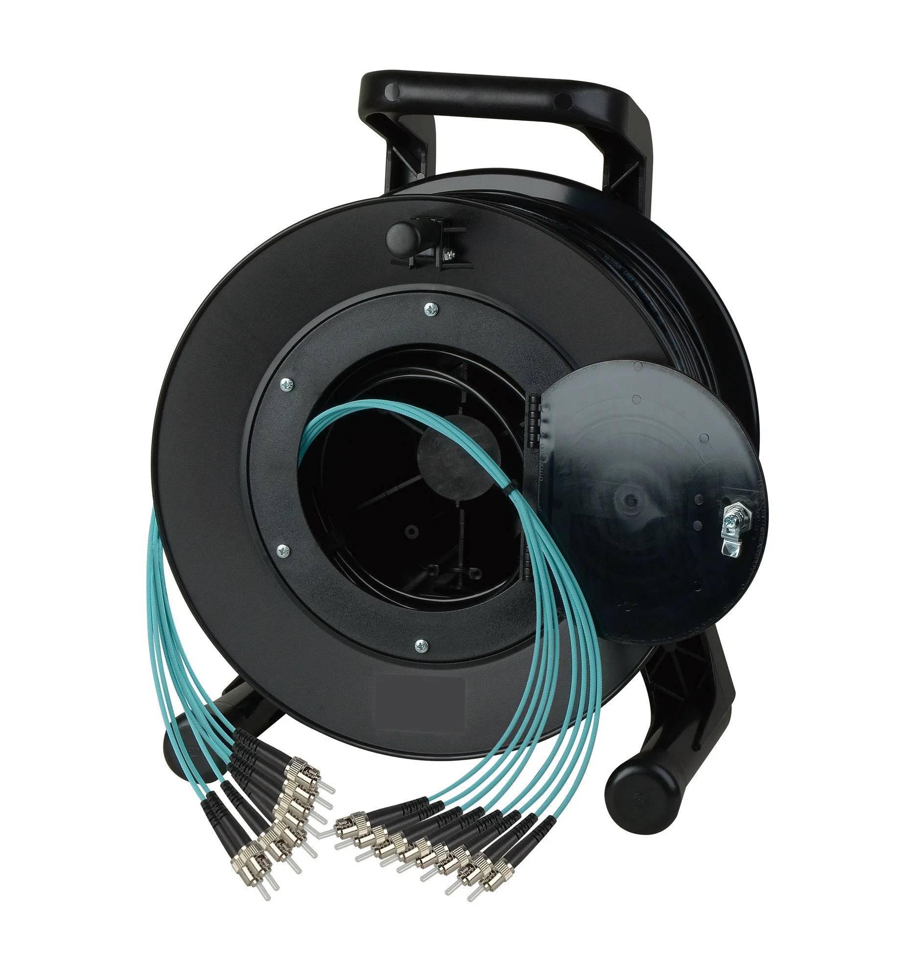 Camplex 8-Channel LC Multi Mode OM3 Fiber Optic Tactical Reel - 250 Foot