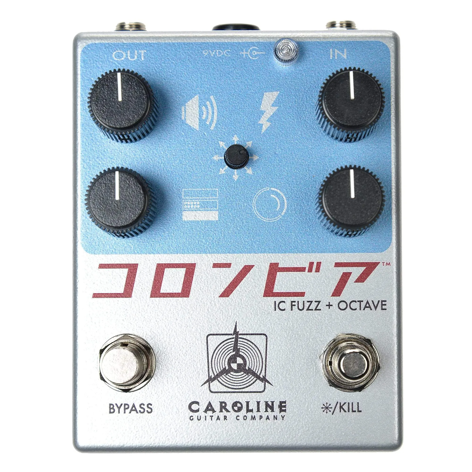 Caroline Shigeharu Fuzz and Octave Pedal Throwback Can Bundle w/ Truetone 1 Spot Space Saving 9v Adapter