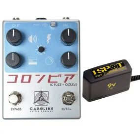 Caroline Shigeharu Fuzz and Octave Pedal Throwback Can Bundle w/ Truetone 1 Spot Space Saving 9v Adapter