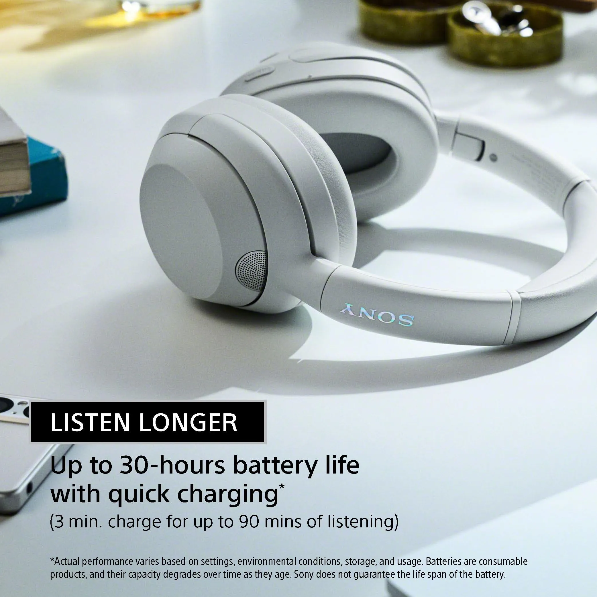 Refurbished Sony ULT WEAR 900N Wireless Noise-Canceling Bluetooth Headphones - Forest Gray