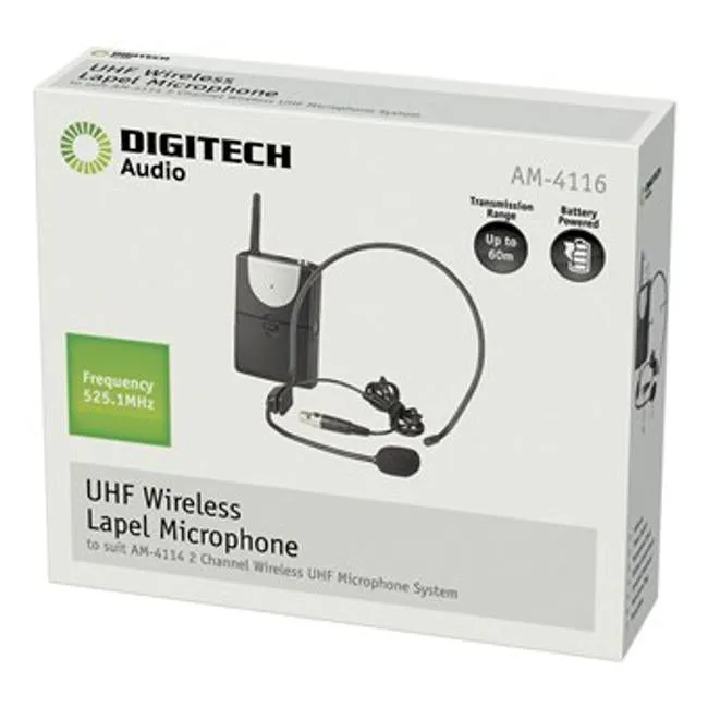 Channel A Uhf Headband Microphone For Am4132 Or Am4114