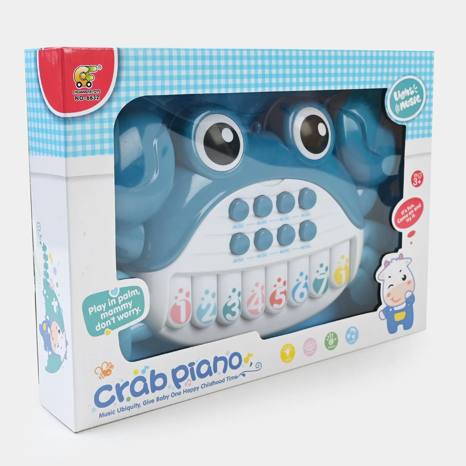 Crab Piano W/Light & Music