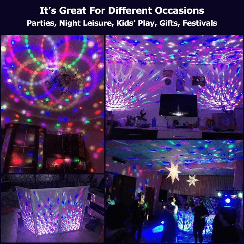 Crystal Magic Ball Disco Light