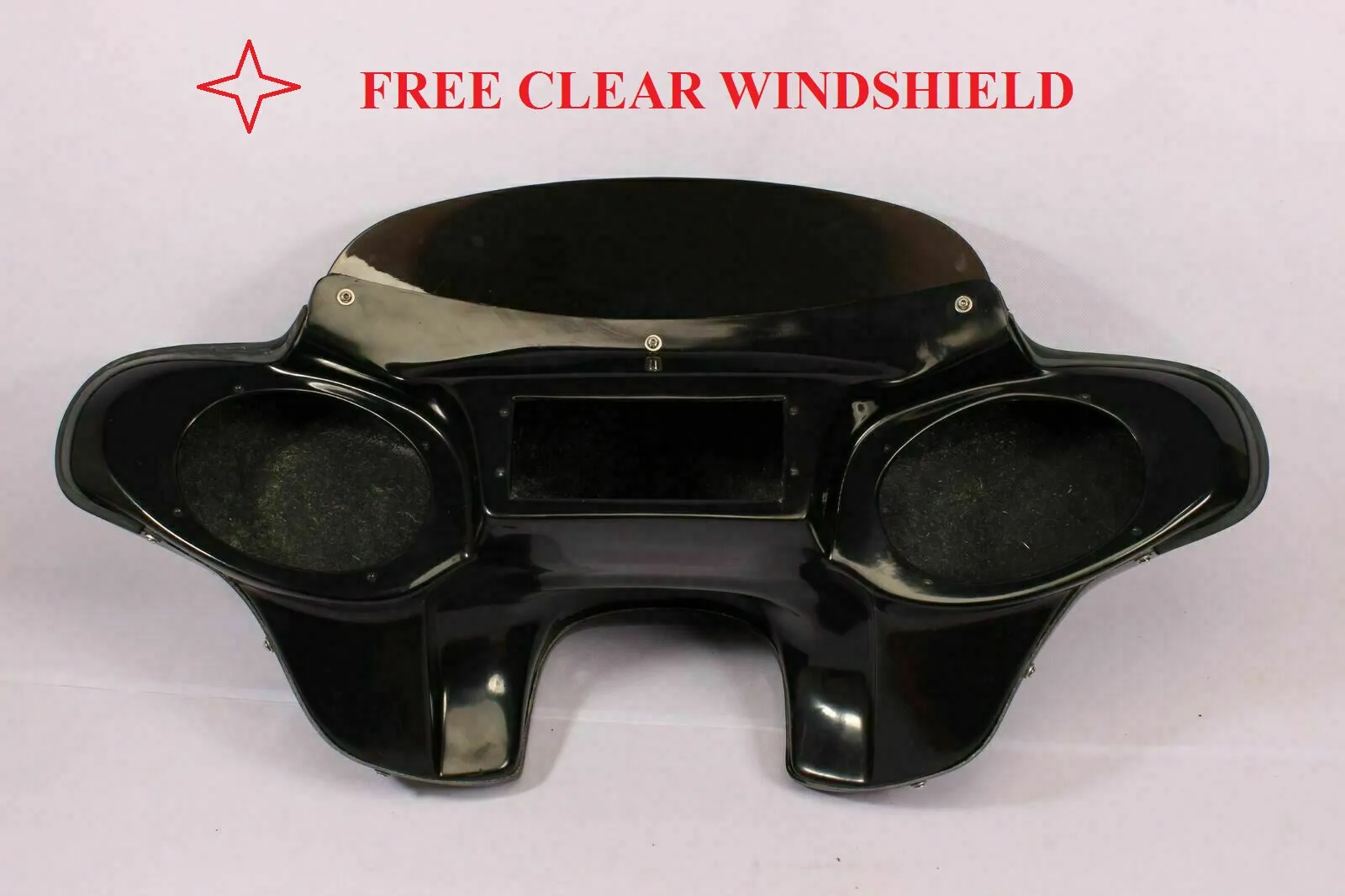 CUSTOM BAGGER BATWING FAIRING WINDSHIELD 4 YAMAHA ROYAL STAR DELUXE 6X9" HOLES