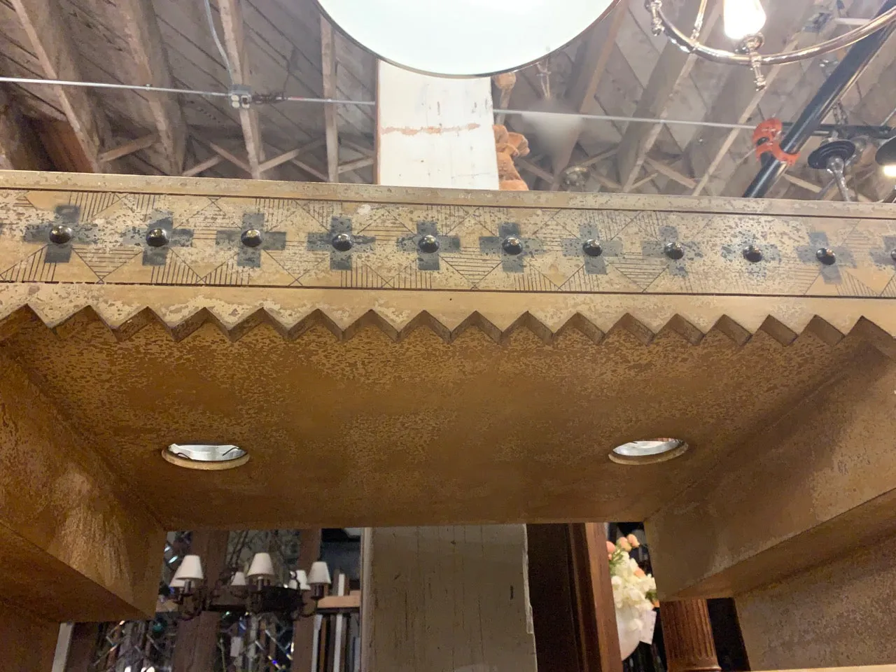 Custom Bar or 5 - Drawer Dresser With Overhead Light