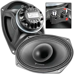 Diamond Audio 6x9" Full Range Co-ax Horn Speakers 300W Max Motorsport Line MP694