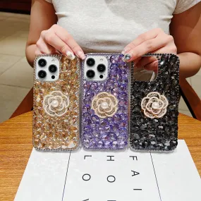 Diamond Flower TPU (Soft) | PC (Hard) Case - iPhone 14
