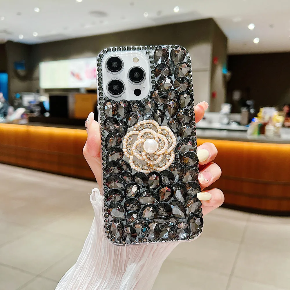 Diamond Flower TPU (Soft) | PC (Hard) Case - iPhone 14