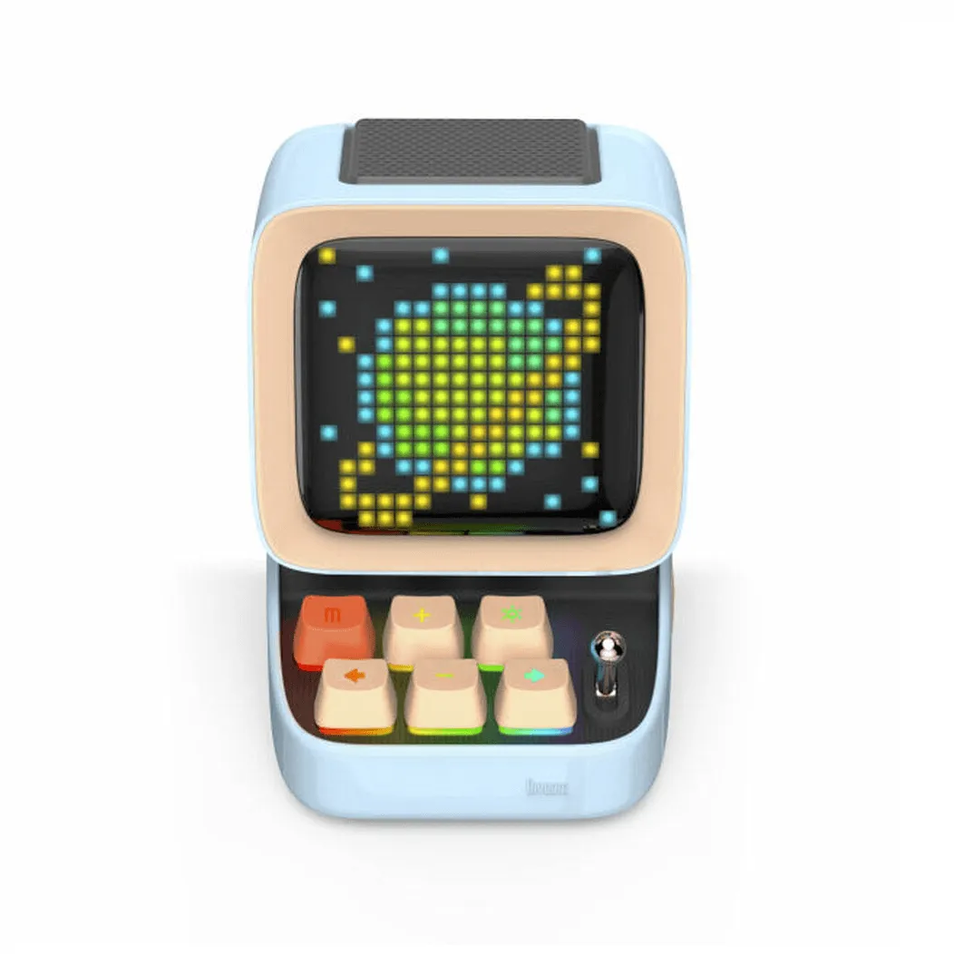 Divoom Ditoo Plus Pixel Art Display Bluetooth Speaker Blue