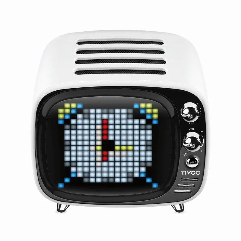 Divoom Tivoo Pixel Art LED Display Bluetooth Speaker White