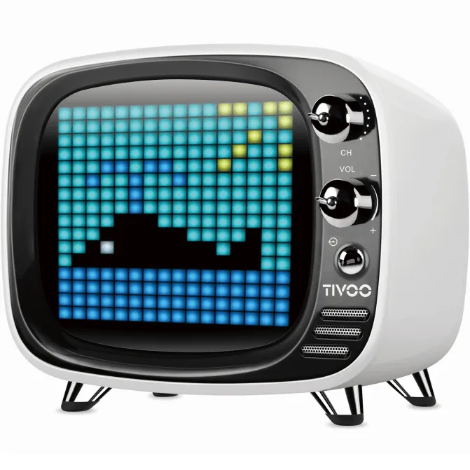Divoom Tivoo Pixel Art LED Display Bluetooth Speaker White