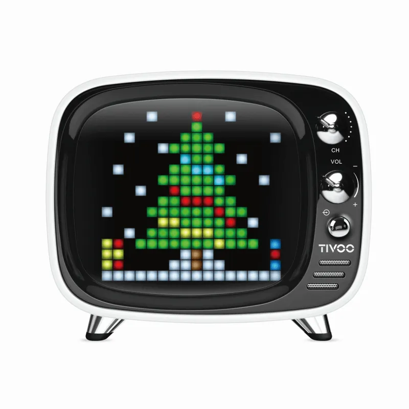 Divoom Tivoo Pixel Art LED Display Bluetooth Speaker White