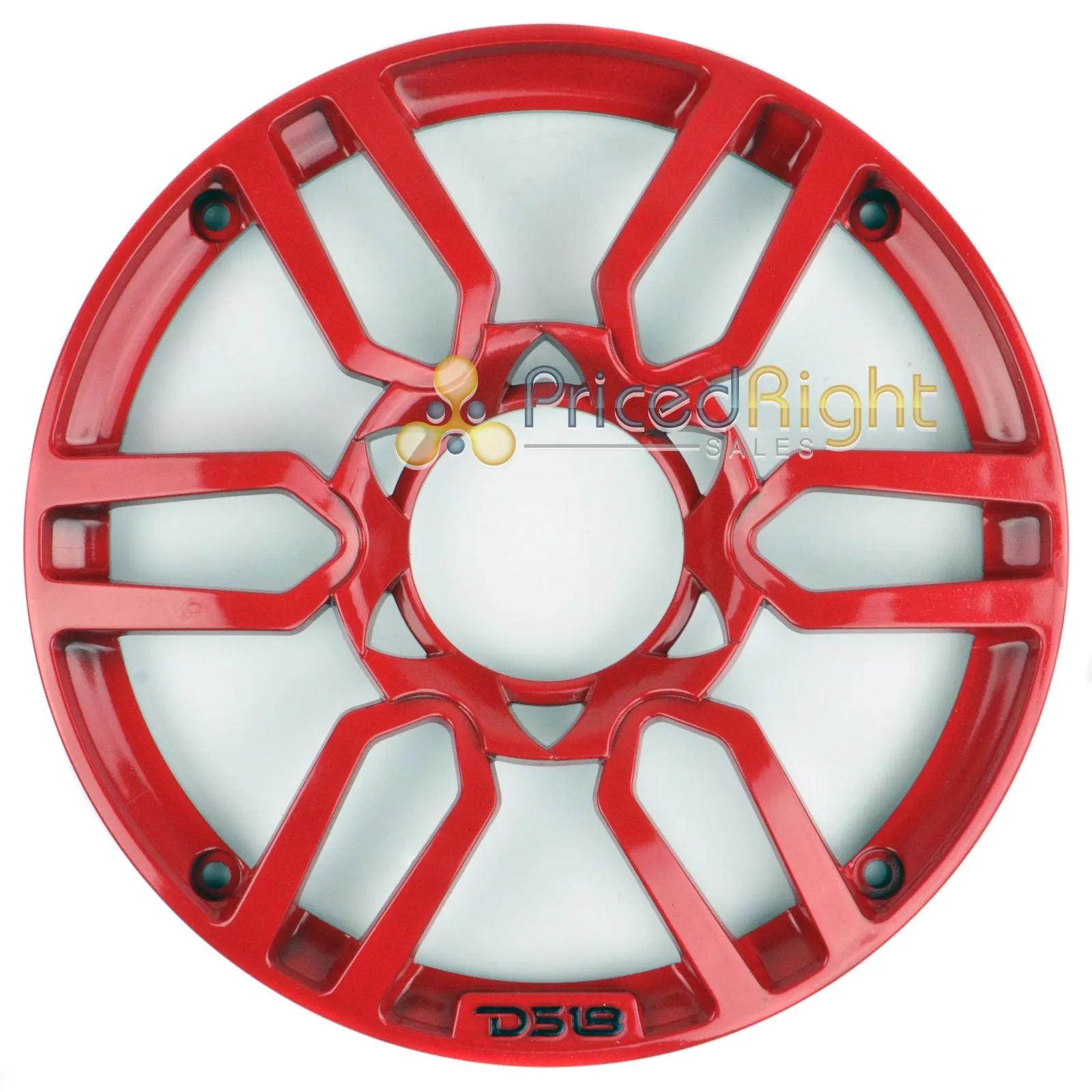 Ds18 Universal 10" Inch Plastic Speaker Grill Cover Red Set of 2 Pro Grill10