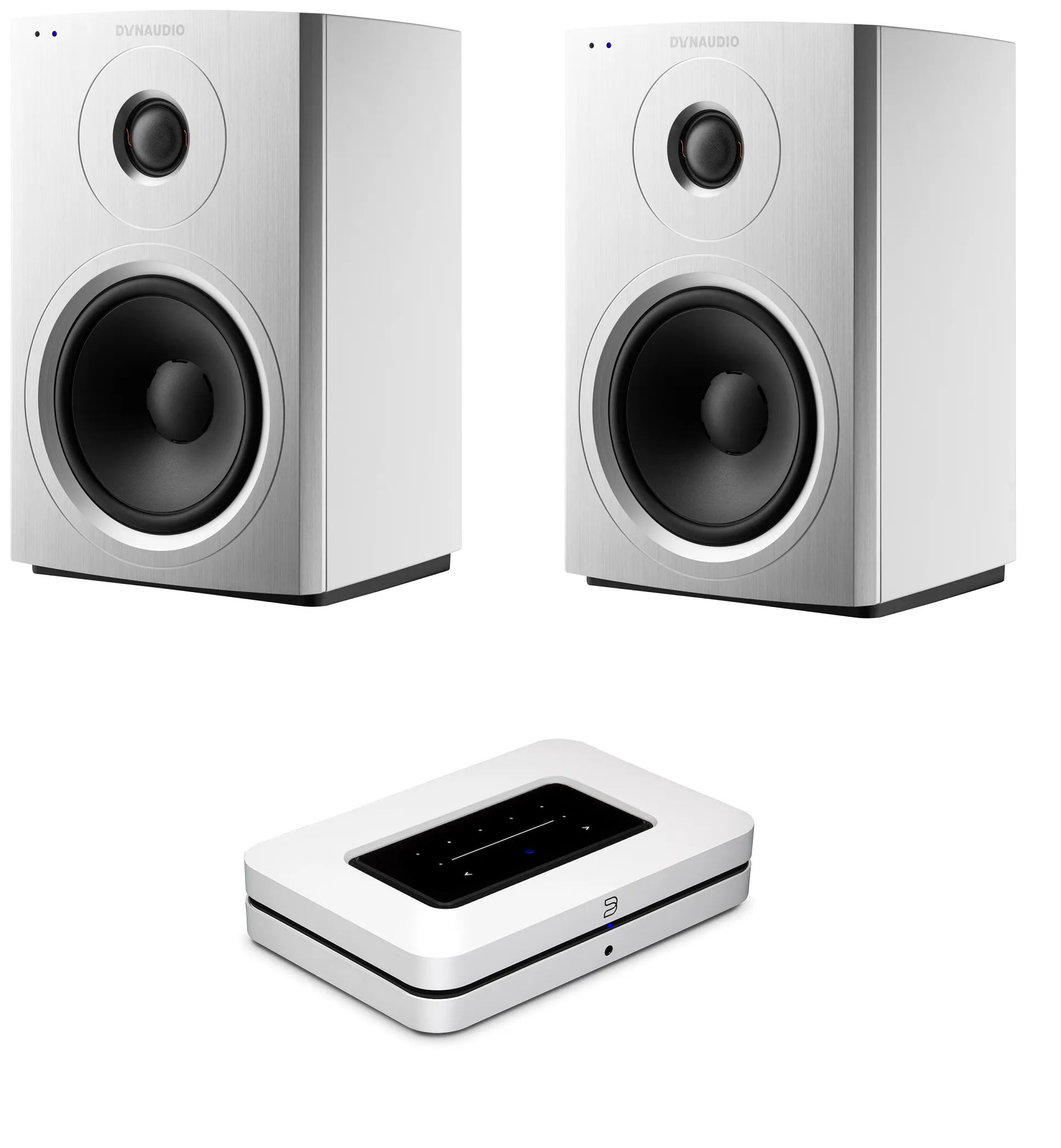 Dynaudio Xeo 10 Active Wireless Hi-Fi Speakers (Pair) and Bluesound Node N130 Music Streamer Bundle