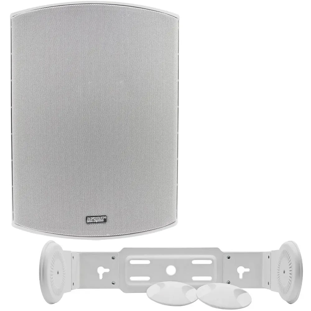 Earthquake Sound AWS-802W White 200 Watts 8 Ohm Indoor/Outdoor Speaker